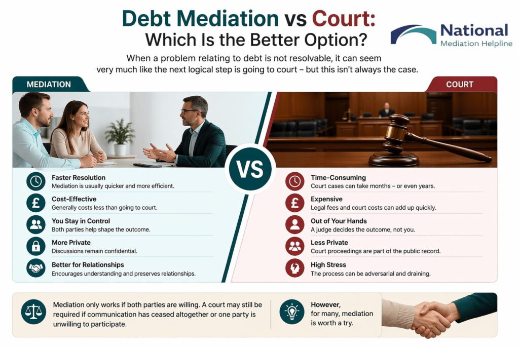 Debt Mediation vs Court: Which Is the Better Option Cheltenham