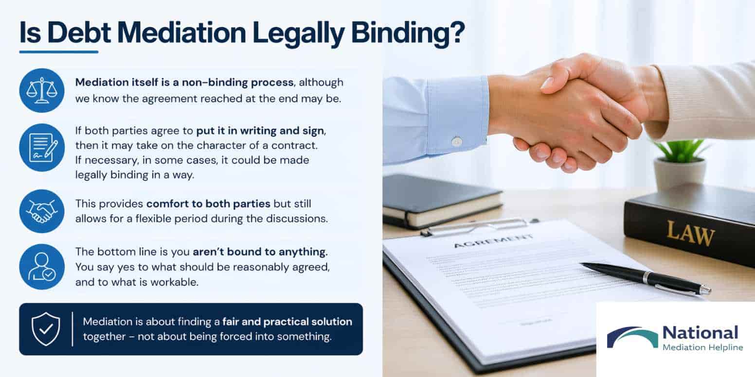 Is Debt Mediation Legally Binding Cheltenham