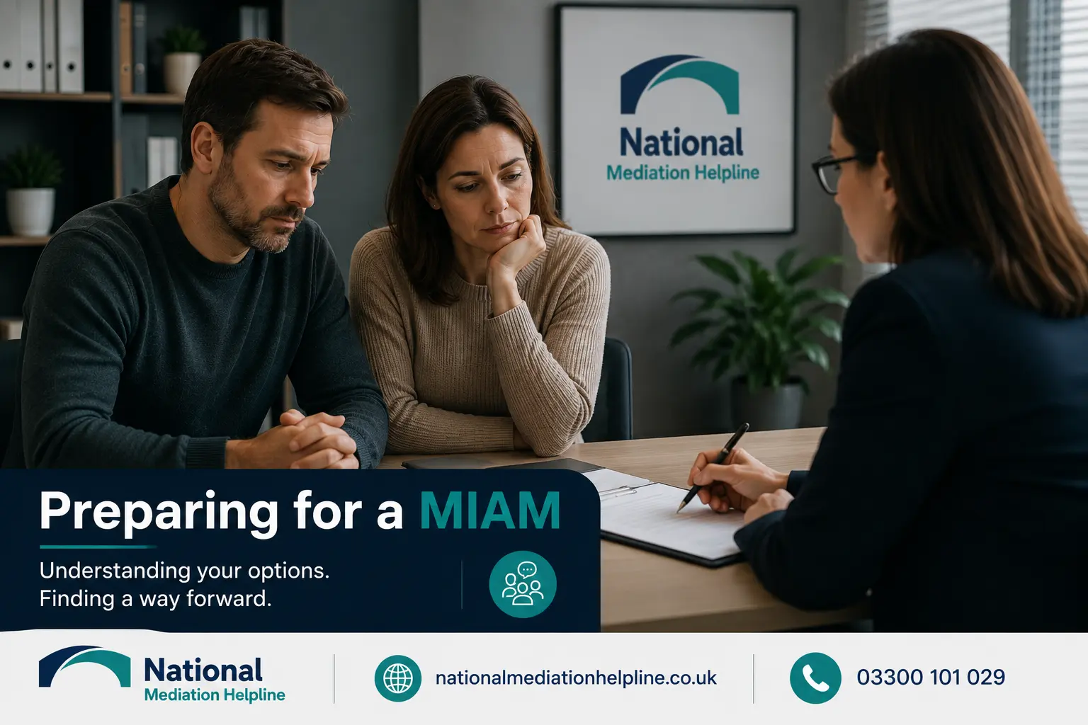 How to prepare for a miam in Cheltenham Preparing for a MIAM. An image explaining how to prepare yourself emotionally and rationally for the first miam appointment 