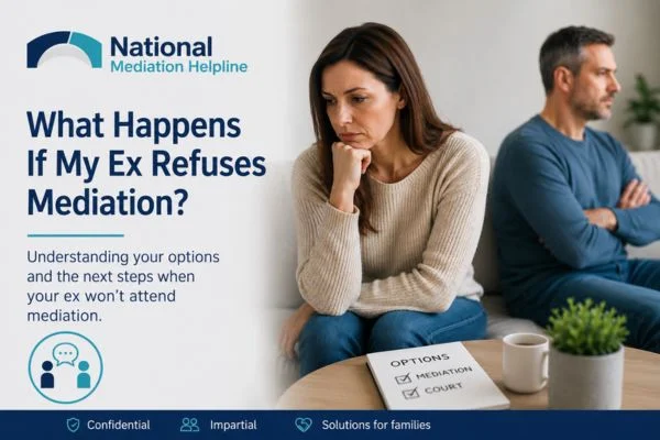 what if my ex refuses mediation Cheltenham?